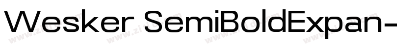 Wesker SemiBoldExpan字体转换